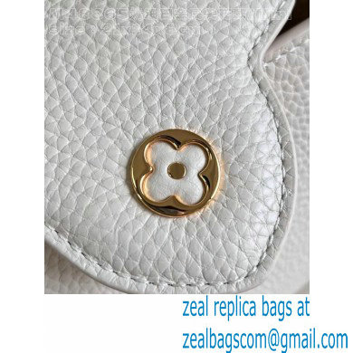 Louis Vuitton Taurillon leather Capucines Mini Bag M23944 Quartz White 2024