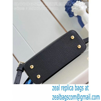 Louis Vuitton Taurillon leather Capucines Mini Bag M24673 Black 2024