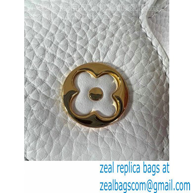 Louis Vuitton Taurillon leather Capucines Mini Bag M24673 Snow White 2024