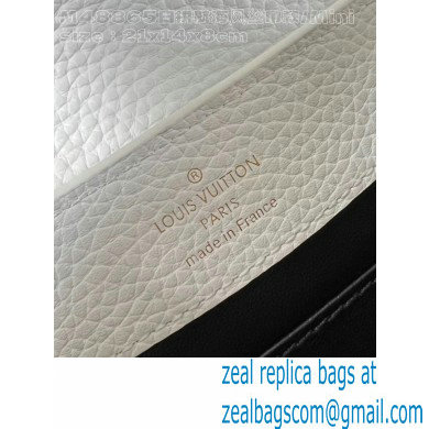 Louis Vuitton Taurillon leather Capucines Mini Bag M24673 Snow White 2024