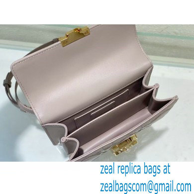 Mini Dior Ange Bag in nude Macrocannage Calfskin 2024