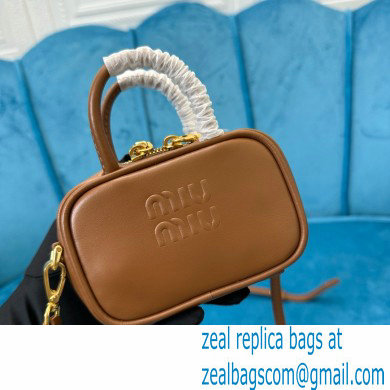 Miu Miu Mini Softy Bag 5NR020 BROWN 2024