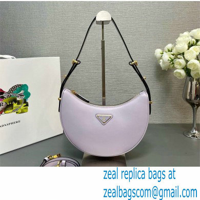 Prada Arque shearling shoulder bag 1BC194 Wisteria 2024
