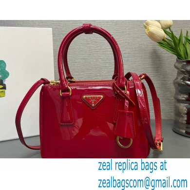Prada Galleria patent leather mini bag 1BA906 Red 2024