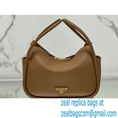 Prada Leather handbag 1BA451 Brown 2024