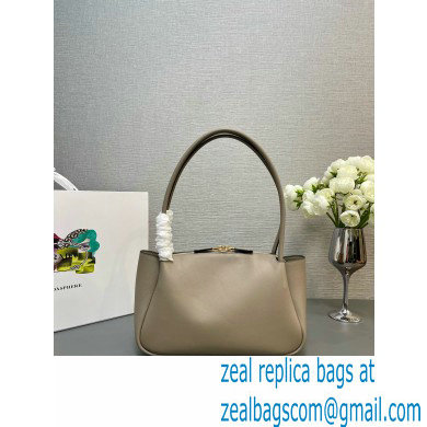 Prada Medium leather handbag 1BA444 GRAY 2024