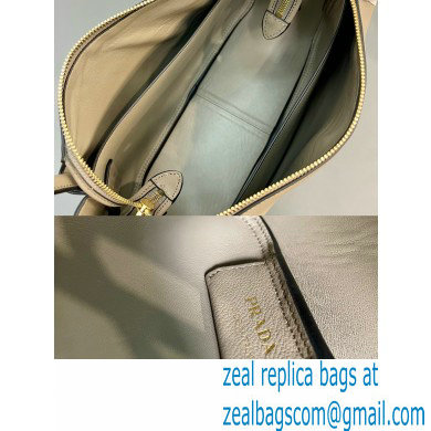 Prada Medium leather handbag 1BA444 GRAY 2024