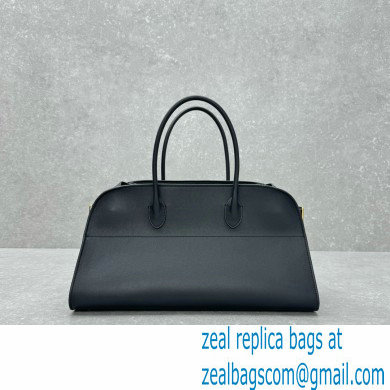 THE ROW Margaux Bag in BOX Leather BLACK 2024