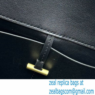 THE ROW Margaux Bag in BOX Leather BLACK 2024