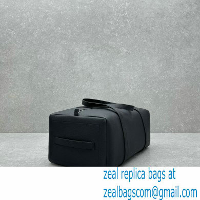 THE ROW Gio Duffle Full-Grain Leather Weekend Bag BLACK 2024