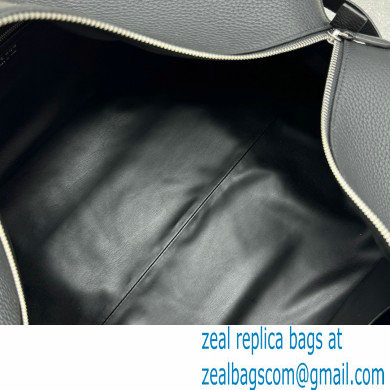 THE ROW Gio Duffle Full-Grain Leather Weekend Bag BLACK 2024