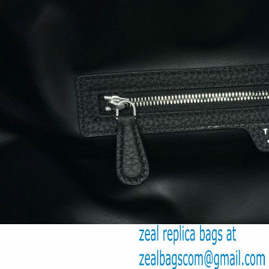 THE ROW Gio Duffle Full-Grain Leather Weekend Bag BLACK 2024