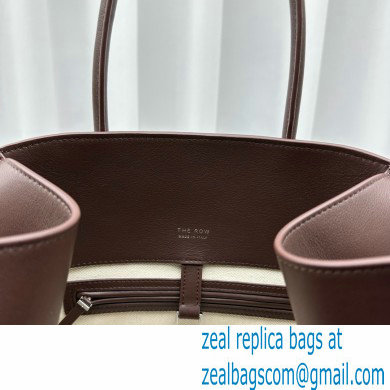 THE ROW MARGAUX 15 BAG IN BOX LEATHER Dark Chocolate 2024