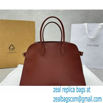THE ROW MARGAUX 15 BAG IN BOX LEATHER burgundy 2024