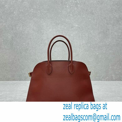 THE ROW MARGAUX 15 BAG IN BOX LEATHER burgundy 2024