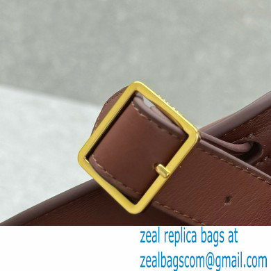 THE ROW MARGAUX 15 BAG IN BOX LEATHER burgundy 2024