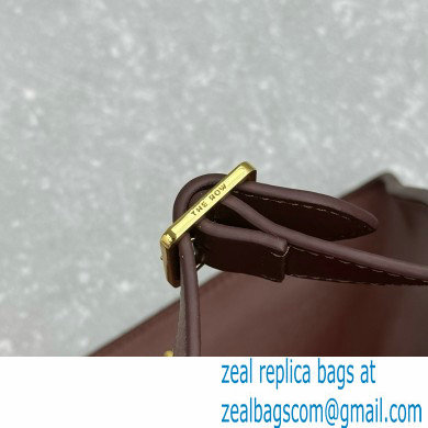 THE ROW MARGAUX 15 BAG IN BOX LEATHER burgundy 2024