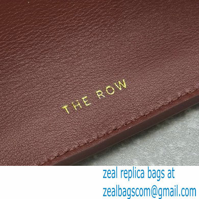 THE ROW MARGAUX 15 BAG IN BOX LEATHER burgundy 2024