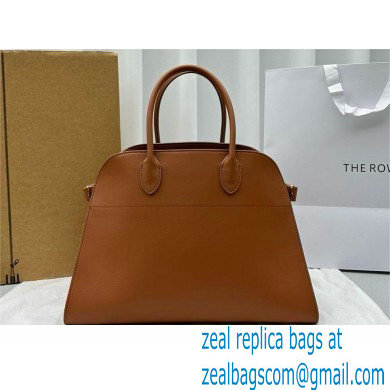 THE ROW MARGAUX 15 BAG IN BOX LEATHER caramel 2024