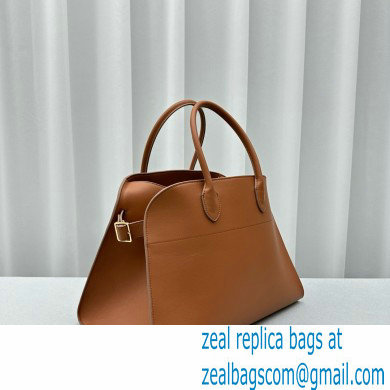 THE ROW MARGAUX 15 BAG IN BOX LEATHER caramel 2024