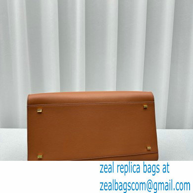 THE ROW MARGAUX 15 BAG IN BOX LEATHER caramel 2024