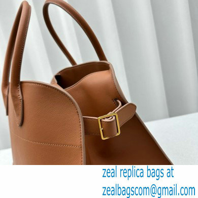 THE ROW MARGAUX 15 BAG IN BOX LEATHER caramel 2024