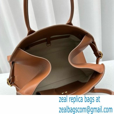 THE ROW MARGAUX 15 BAG IN BOX LEATHER caramel 2024