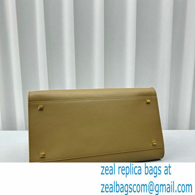 THE ROW MARGAUX 15 BAG IN BOX LEATHER khaki green 2024