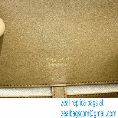 THE ROW MARGAUX 15 BAG IN BOX LEATHER khaki green 2024