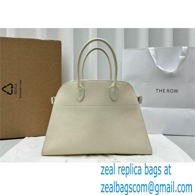 THE ROW MARGAUX 15 BAG IN grained LEATHER white 2024