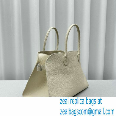 THE ROW MARGAUX 15 BAG IN grained LEATHER white 2024