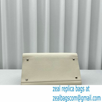 THE ROW MARGAUX 15 BAG IN grained LEATHER white 2024