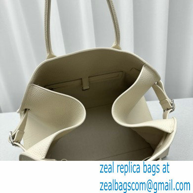 THE ROW MARGAUX 15 BAG IN grained LEATHER white 2024