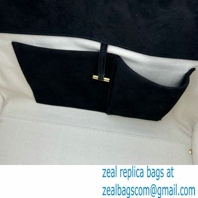 THE ROW MARGAUX 15 BAG IN suede LEATHER black 2024
