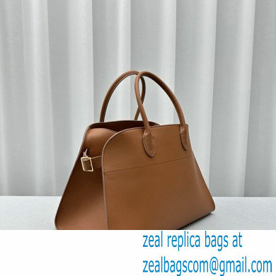 THE ROW MARGAUX 17 BAG IN BOX LEATHER caramel 2024