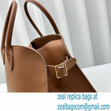 THE ROW MARGAUX 17 BAG IN BOX LEATHER caramel 2024