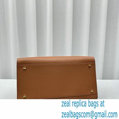 THE ROW MARGAUX 17 BAG IN BOX LEATHER caramel 2024