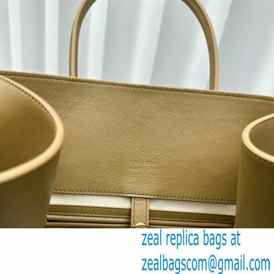 THE ROW MARGAUX 17 BAG IN BOX LEATHER khaki green 2024