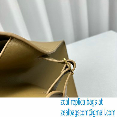 THE ROW MARGAUX 17 BAG IN BOX LEATHER khaki green 2024