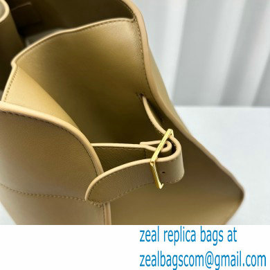 THE ROW MARGAUX 17 BAG IN BOX LEATHER khaki green 2024