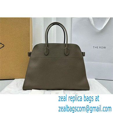 THE ROW MARGAUX 17 BAG IN GRAINED LEATHER ETOUPE 2024