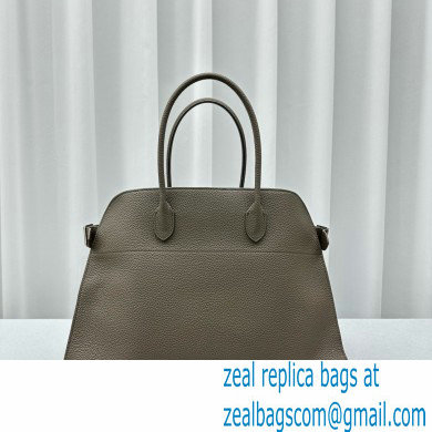 THE ROW MARGAUX 17 BAG IN GRAINED LEATHER ETOUPE 2024