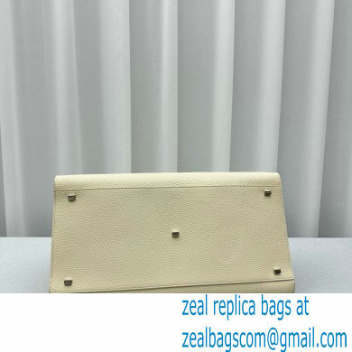 THE ROW MARGAUX 17 BAG IN GRAINED LEATHER WHITE 2024