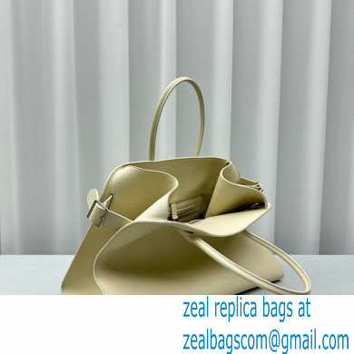 THE ROW MARGAUX 17 BAG IN GRAINED LEATHER WHITE 2024