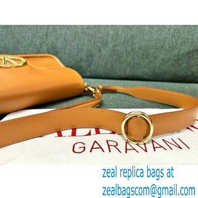 VALENTINO VLOGO 1960 NAPPA LEATHER SHOULDER BAG TAN 2024