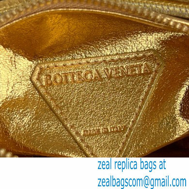 bottega veneta Jodie mini knotted metallic textured-leather tote 2024