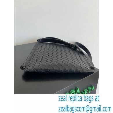 bottega veneta Large Flat Loop cross-body bag black 2024