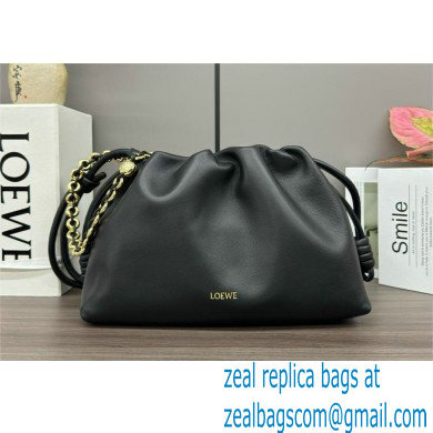 loewe flamenco purse in mellow nappa lambskin 012403 black 2024